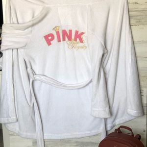 Victoria’s Secret Pink Robe in white